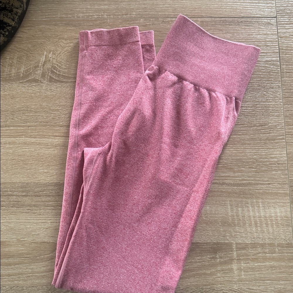 Pink High-Waisted Leggings